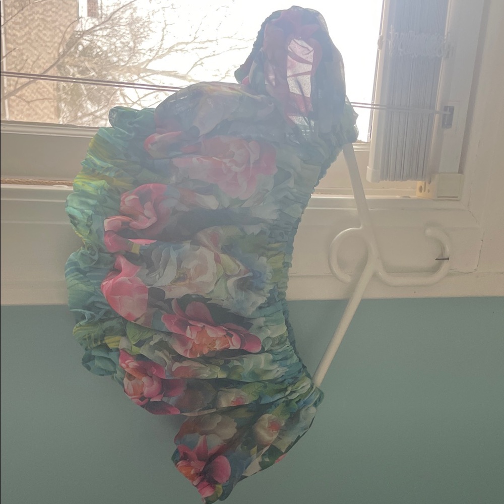 Floral Ruffled Top